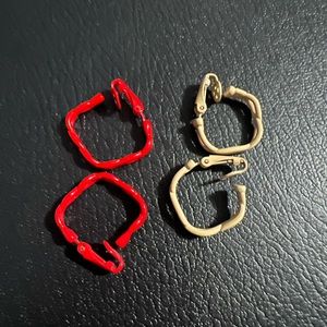 2 pair vintage clip ons